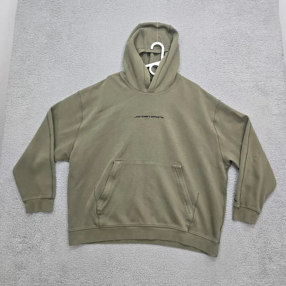 Air Jordan Sport Fleece Dri-FIT Hoodie Pullover Olive Mens Size 2XL HF0280-222
